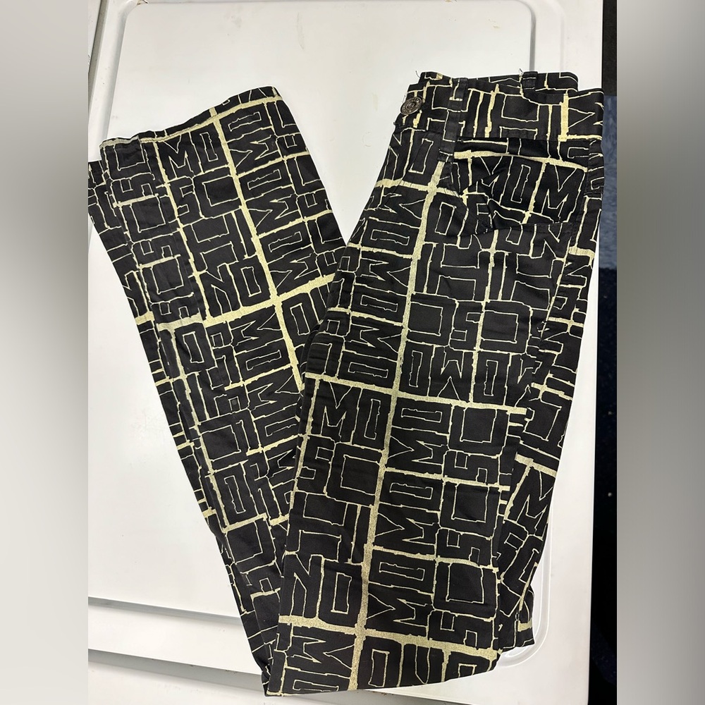 Moschino Jeans Repeated Pattern Slim Fit Pants